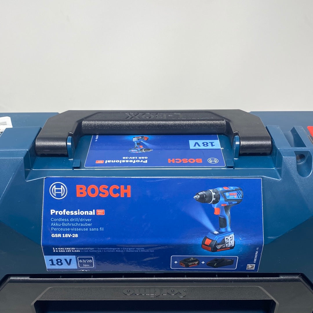 Bosch Professional GSR 18V-28 Accuboormachine - Met 2x 18 V (4.0 Ah) accu's - Inclusief koffer