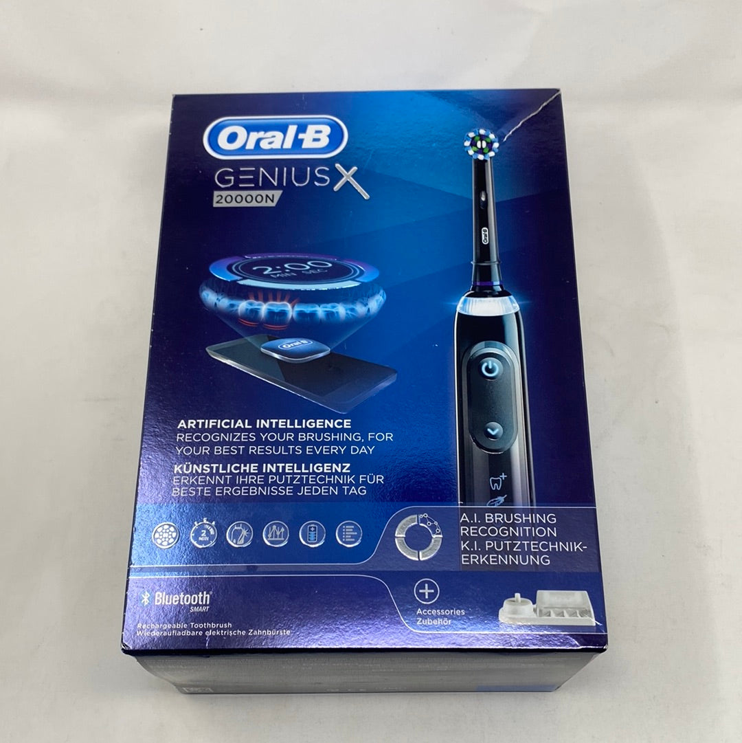 Oral-B Genius X 20000N Elektrische Tandenborstel Zwart Powered By Braun