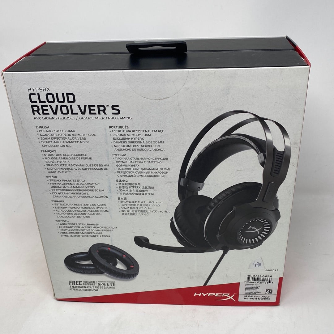 HyperX Cloud Revolver S Pro Gaming Headset   PC - Zwart Grijs