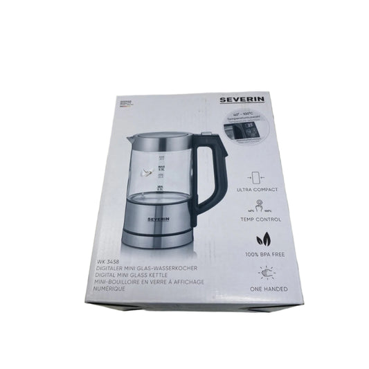 Tweedekans Severin WK 3458 Glazen Waterkoker Mini 0,5L - Multitemperatuur 1100W | Professioneel Gecontroleerd