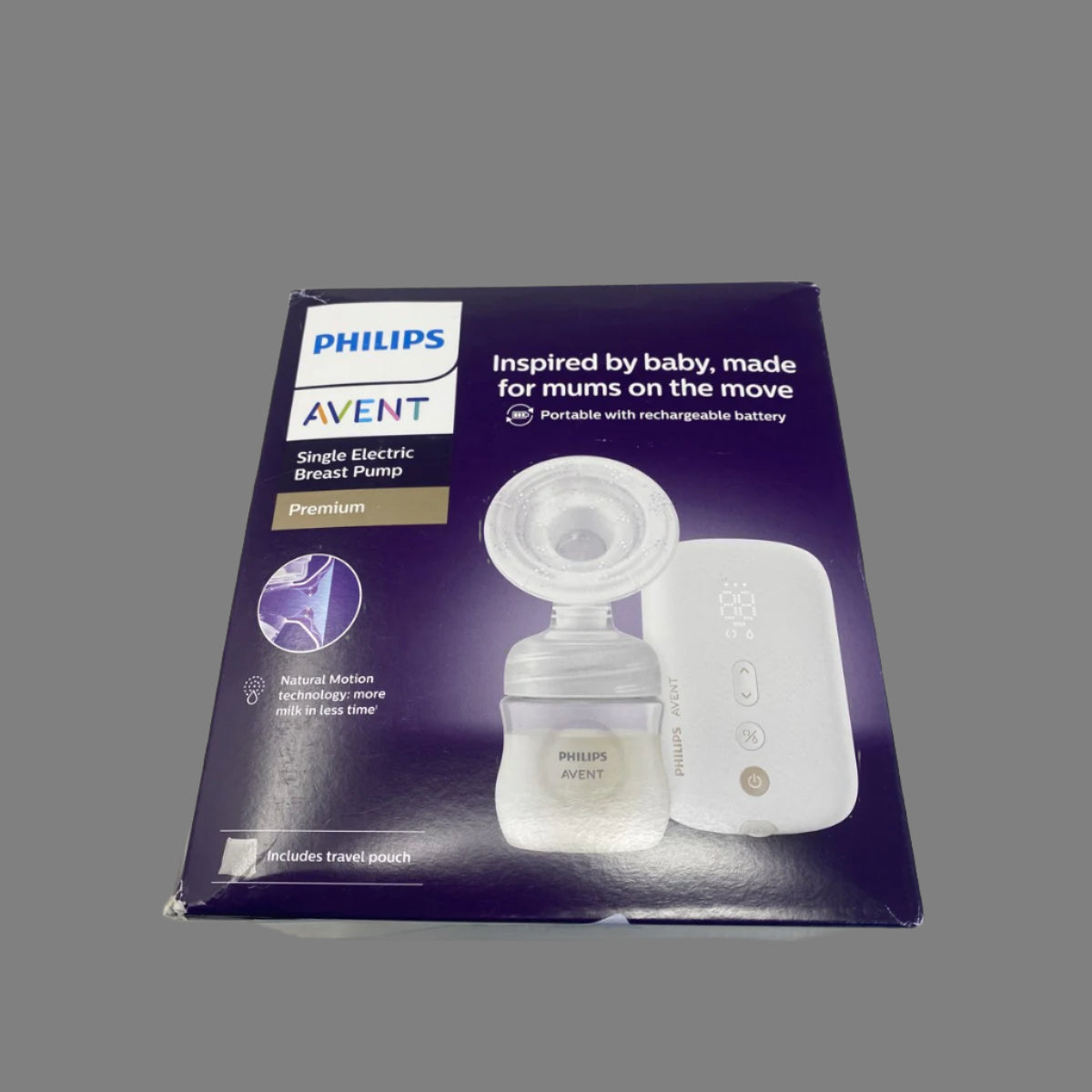 Tweedekans Philips Avent SCF396/31 elektrische borstkolf - ziekenhuissterkte, stille motor, inclusief reistasje
