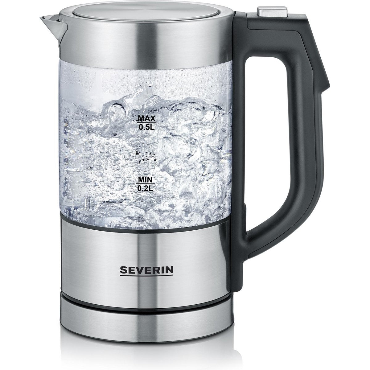 Tweedekans Severin WK 3458 Glazen Waterkoker Mini 0,5L - Multitemperatuur 1100W | Professioneel Gecontroleerd