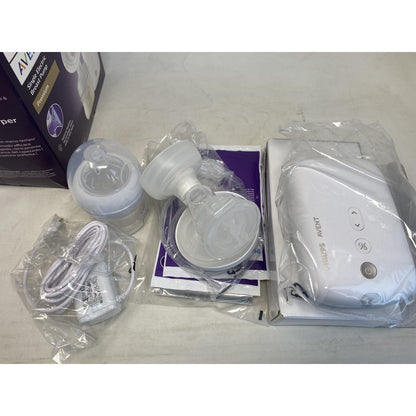 Tweedekans Philips Avent SCF396/31 elektrische borstkolf - ziekenhuissterkte, stille motor, inclusief reistasje