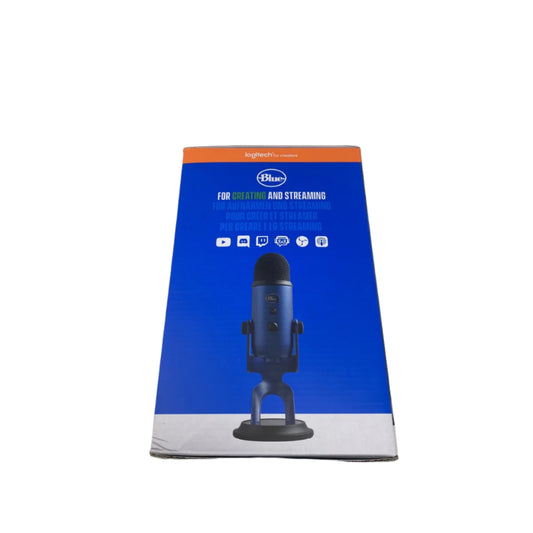Tweedekans Blue Yeti USB-microfoon - studiokwaliteit voor streaming en opnames - blauw