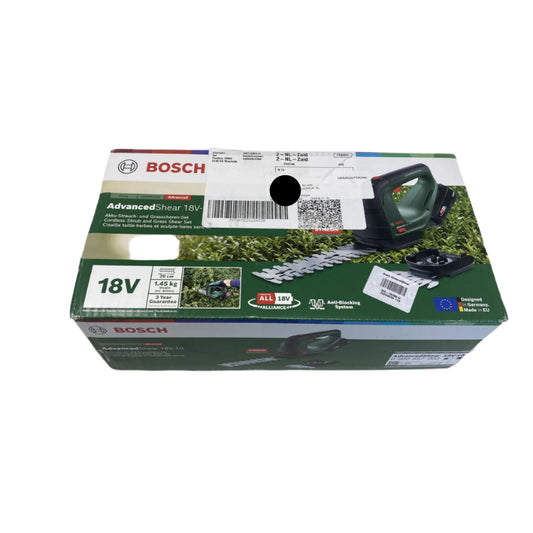 Tweedekans Bosch AdvancedShear 18V-10 accu buxus- en grasschaar - Incl. messen en lader | SecondBay