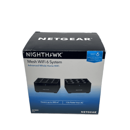 Netgear Nighthawk MK62 - Mesh WiFi - geschikt voor WiFi 6 - Dual-band - AX - 1800 Mpbs  2-pack