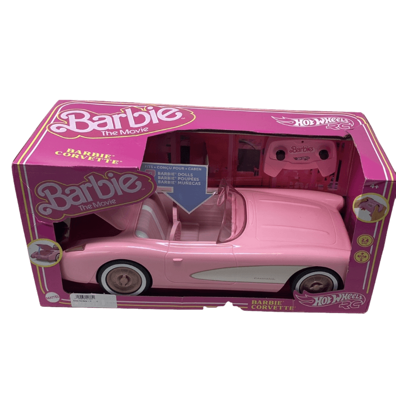 Barbie The Movie - Hot Wheels - Roze Corvette - RC Voertuig