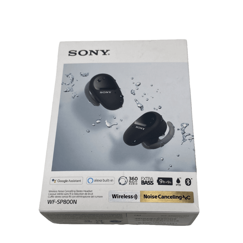 Sony WF-SP800N - Volledig draadloze oordopjes met Noise cancelling - Zwart