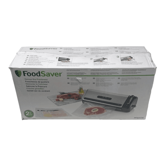 Foodsaver Vacuummeerapparaat Top Line Fresh - RVS - Gentegreerde rol opslag en foliesnijder