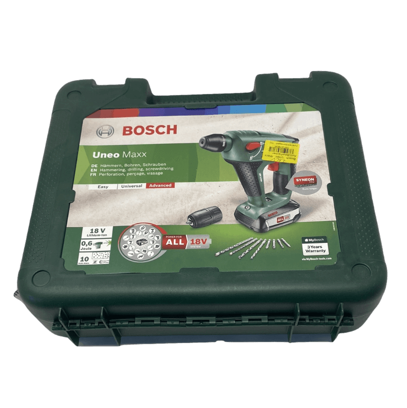 Bosch Uneo Maxx Accuboorhamer - Met twee 18V 2 5 Ah Li-Ion Accus