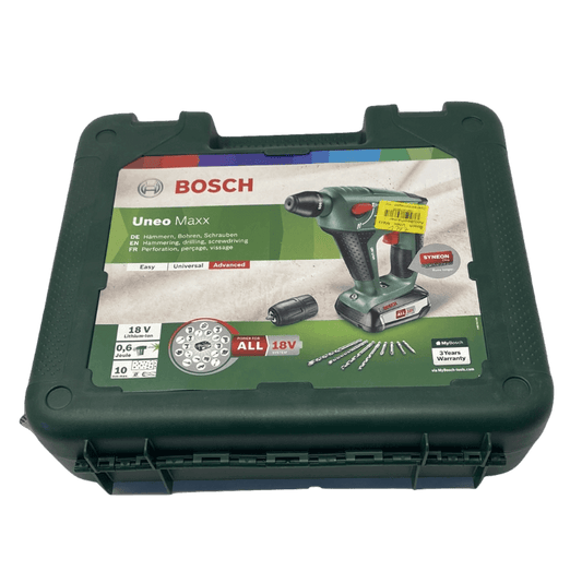 Bosch Uneo Maxx Accuboorhamer - Met twee 18V 2 5 Ah Li-Ion Accus