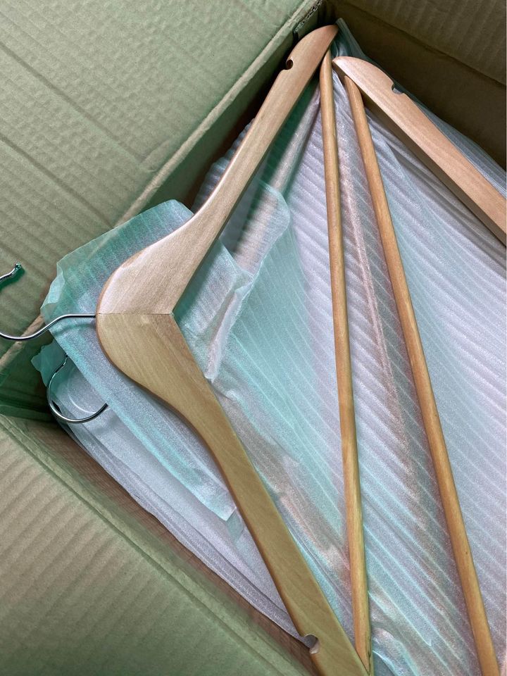 Stevige Houten Kledingshangers Nieuw - 30 Stuks