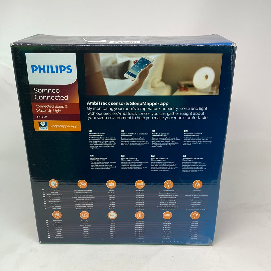 Philips Somneo Connected HF3671 01 - Sleep  Wake-Up Light met sensor
