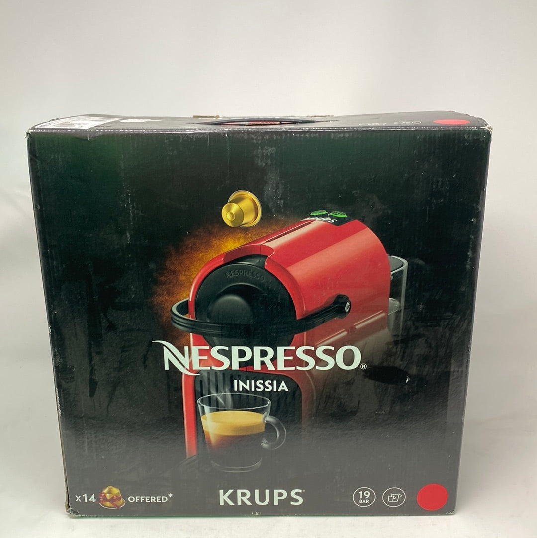 Krups Nespresso Inissia XN1005 - Koffiecupmachine - Rood