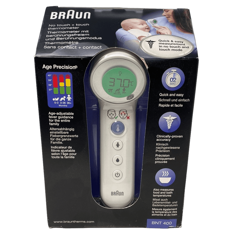 Braun BNT400 digitale lichaams thermometer Contactloos Voorhoofd