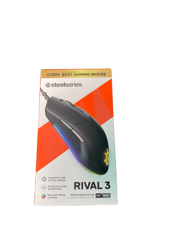 SteelSeries Rival 3 RGB Optische Gaming Muis - 8500 CPI- Zwart