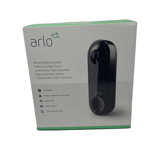 Arlo Videodeurbel Zwart 1080p HD video